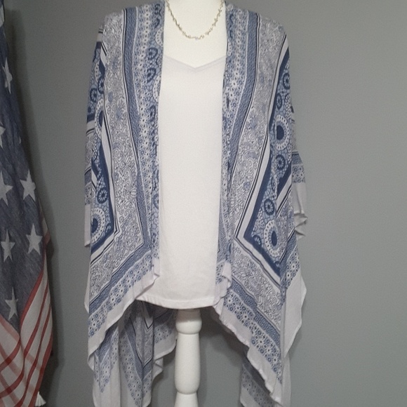 Tops - Women's Kimono Blue
